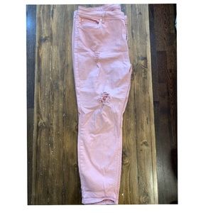Pinky peach jeans